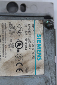 Siemens 6AV3637-1LL00-0FX1 Operator Interface Panel Simatic OP37 - Rockss Automation