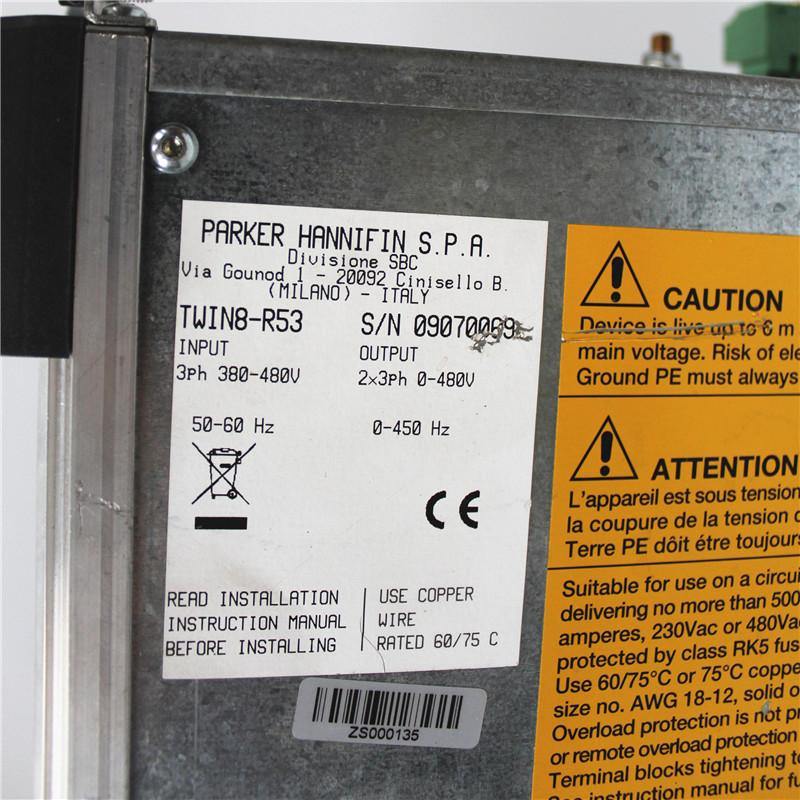 Parker Servo Driver TWIN8-R53 Used In Good Condition - Rockss Automation