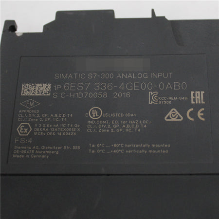 Siemens 6ES7336-4GE00-0AB0 Analog Input Module - Rockss Automation