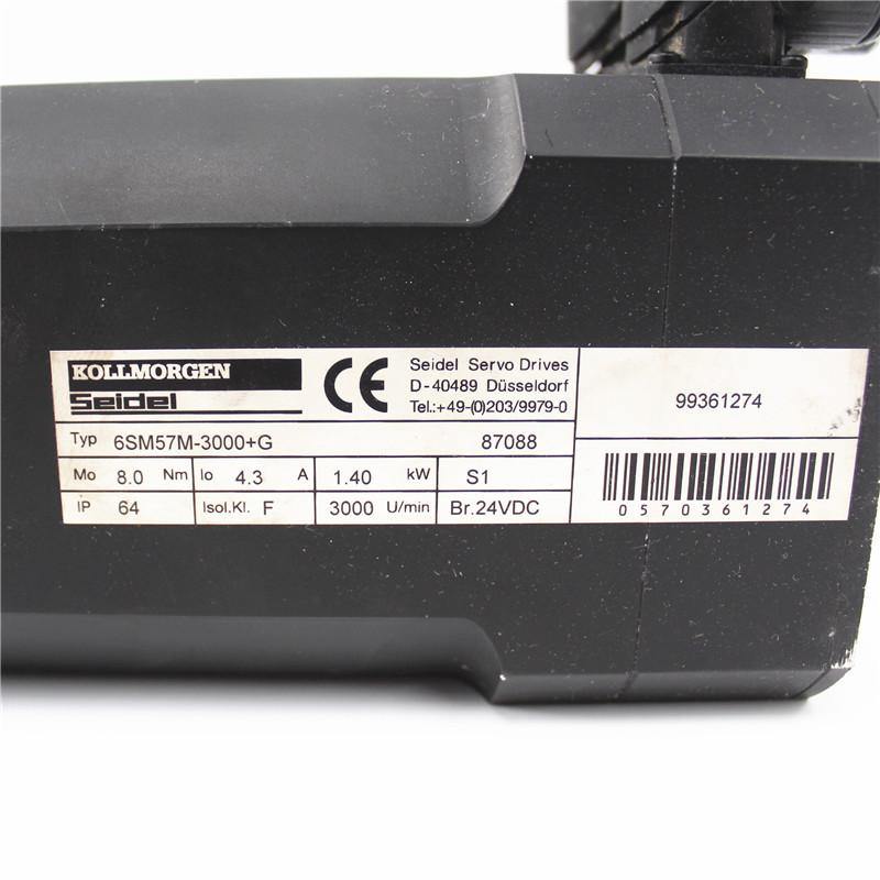 Kollmorgen Servo Motor 6SM57M-3000+G Used In Good Condition - Rockss Automation
