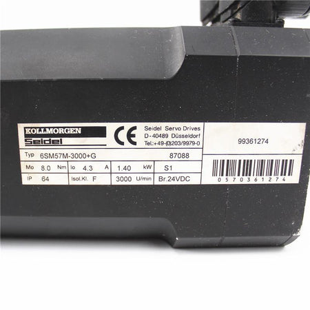 Kollmorgen Servo Motor 6SM57M-3000+G Used In Good Condition - Rockss Automation