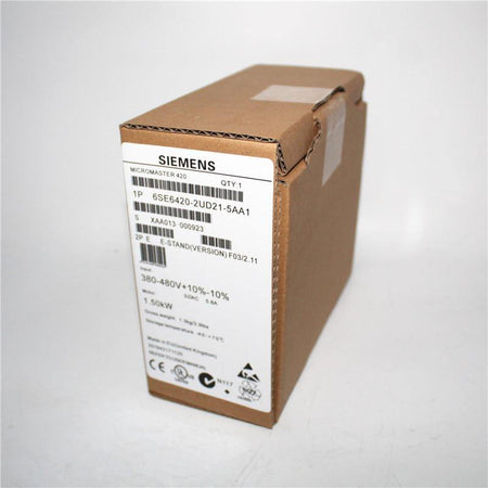 New Original Siemens MICRO MASTER 420 Inverter 6SE6420-2UD21-5AA1 - Rockss Automation
