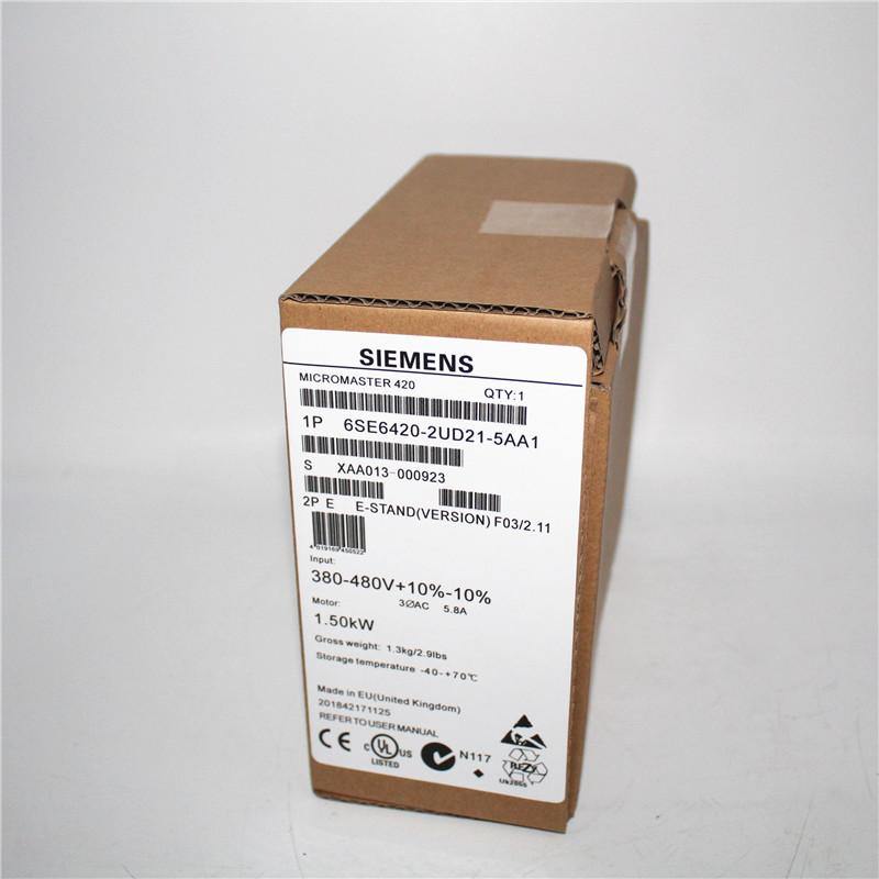 New Original Siemens MICRO MASTER 420 Inverter 6SE6420-2UD21-5AA1 - Rockss Automation