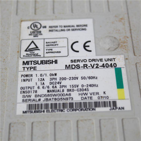 Mitsubishi MDS-R-V2-4040 Servo Drive UNIT 1kW - Rockss Automation