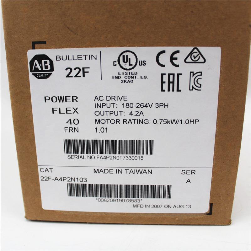 New Original Allen Bradley PowerFlex4M AC Drive, Inverter 22F-A4P2N103 - Rockss Automation