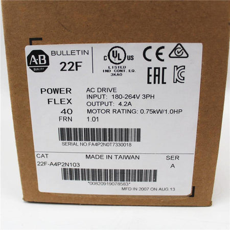 New Original Allen Bradley PowerFlex4M AC Drive, Inverter 22F-A4P2N103 - Rockss Automation