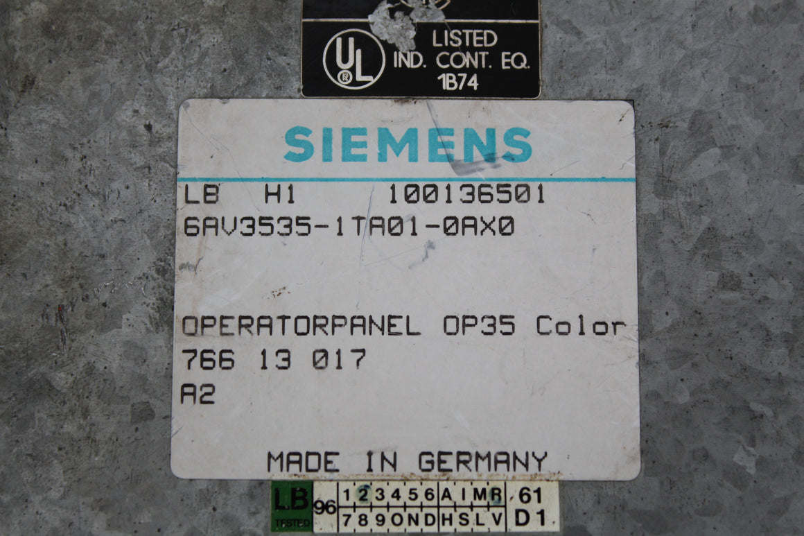 Siemens 6AV3535-1TA01-0AX0 Operator Panel - Rockss Automation
