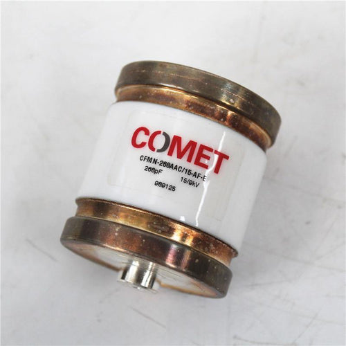 Used COMET Vacuum Variable Capacitor CFMN-268AAC/15-AF-E 268PF 15/9KV - Rockss Automation