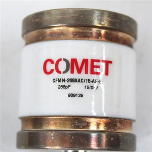 Used COMET Vacuum Variable Capacitor CFMN-268AAC/15-AF-E 268PF 15/9KV - Rockss Automation