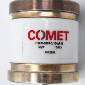 Used COMET Vacuum Variable Capacitor CFMN-50CAC/15-AF-H 50PF 15/9KV - Rockss Automation