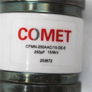 Used COMET Vacuum Variable Capacitor CFMN-250AAC/15-DE-E 250PF 15/9KV - Rockss Automation