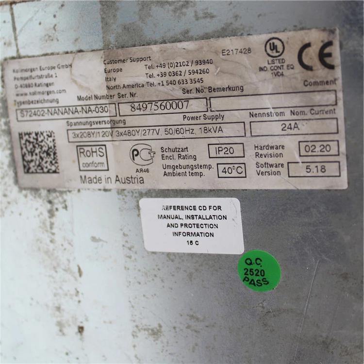 Kollmorgen S72402-NANANA-NA-030 8497560007 S700 11KW 24A Servo Drive - Rockss Automation