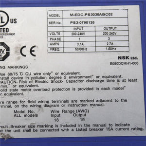 Used NSK Servo Driver M-EDC-PS3030ABC02 EDC-PS3030ABC02-B - Rockss Automation