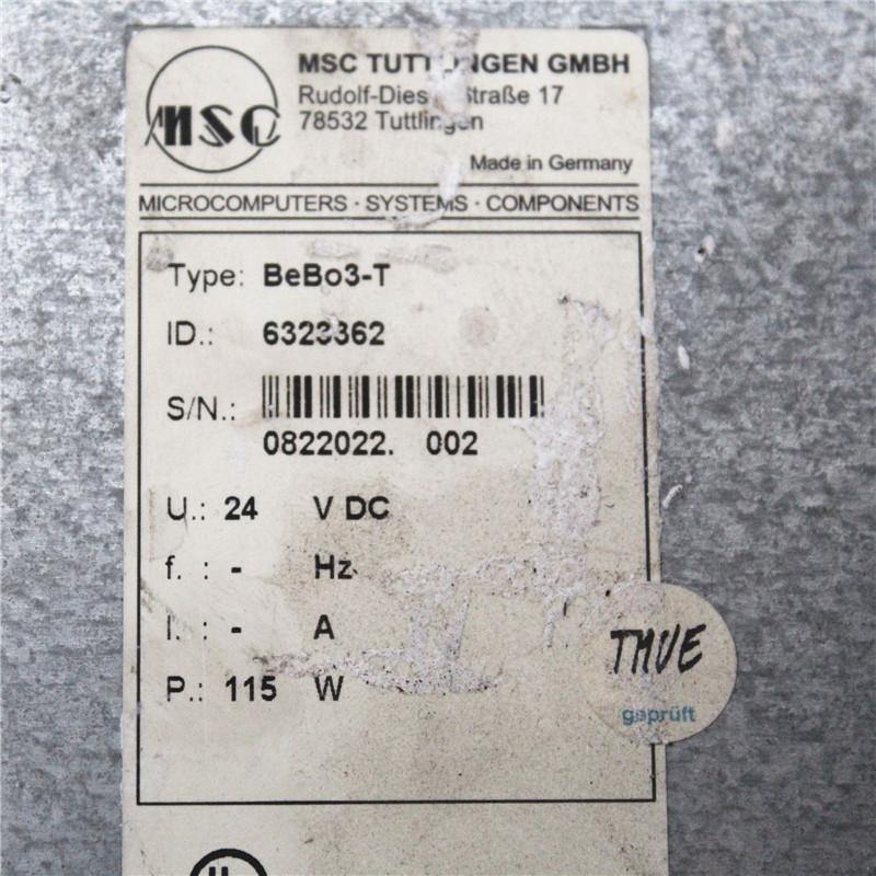 Used BOSCH Industrial Computer PA015T MSC Tuttlingen GMBHMSC Computer BeB03-T BeBo3-T BeB03.FL-T BeBo3.FL-T - Rockss Automation