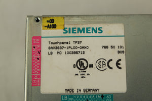 Siemens 6AV3637-1PL00-0AX0 Touch Panel TP37 - Rockss Automation