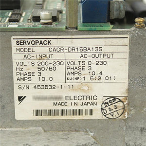 YASKAWA CACR-DR15BA13S 1.5KW/200V Servo Drive - Rockss Automation