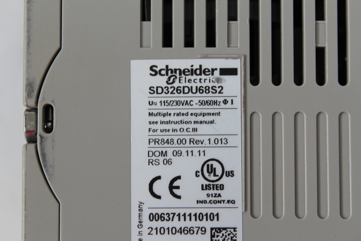 Schneider SD326DU68S2 Inverter 115/230VAC 50/60Hz - Rockss Automation