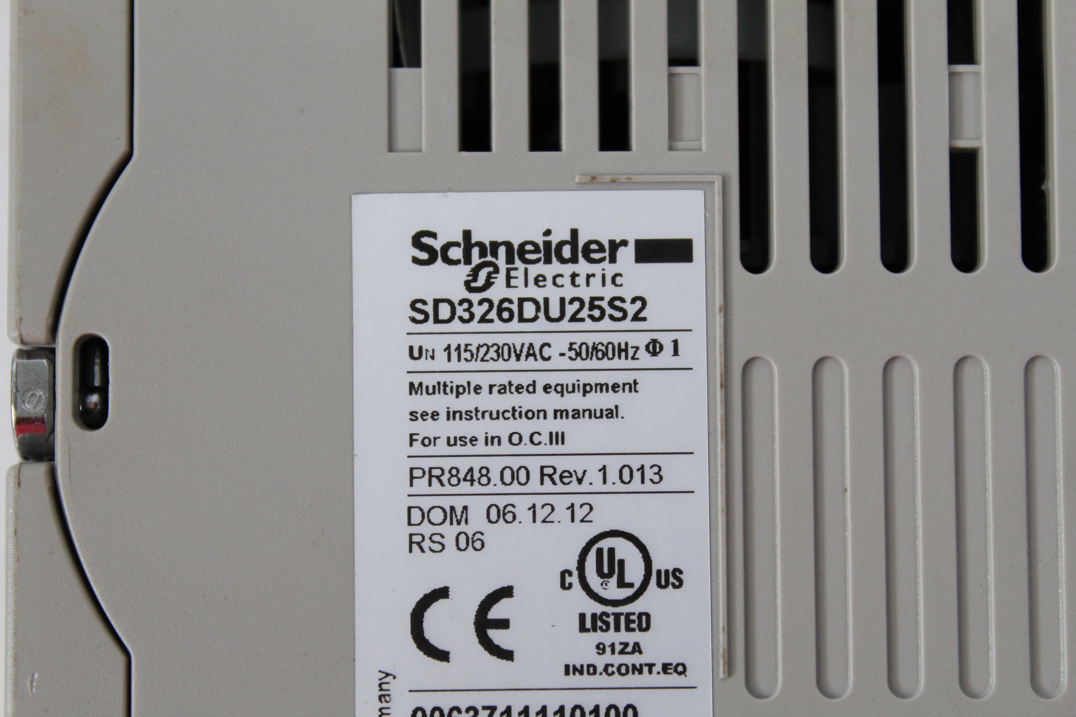 Schneider SD326DU25S2 Servo Drive 115/230VAC 50/60Hz - Rockss Automation