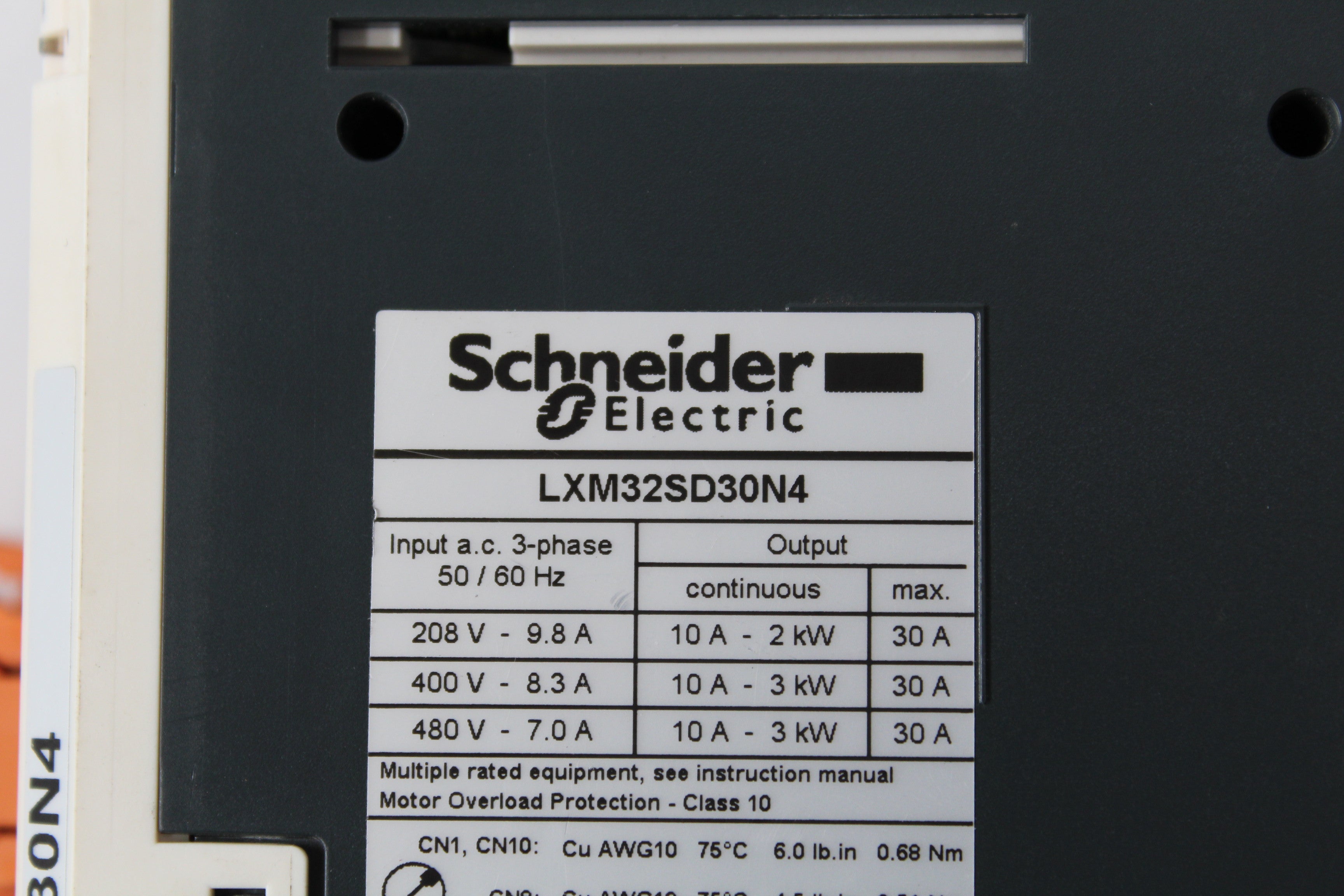 Schneider LXM32SD30N4 Servo Drive Input 3 Phase 50/60Hz - Rockss Automation