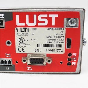 Used Lust Servo Driver 1.5kw CDA32.008.C1.4.HF CDA32.008,C1.4,HF - Rockss Automation