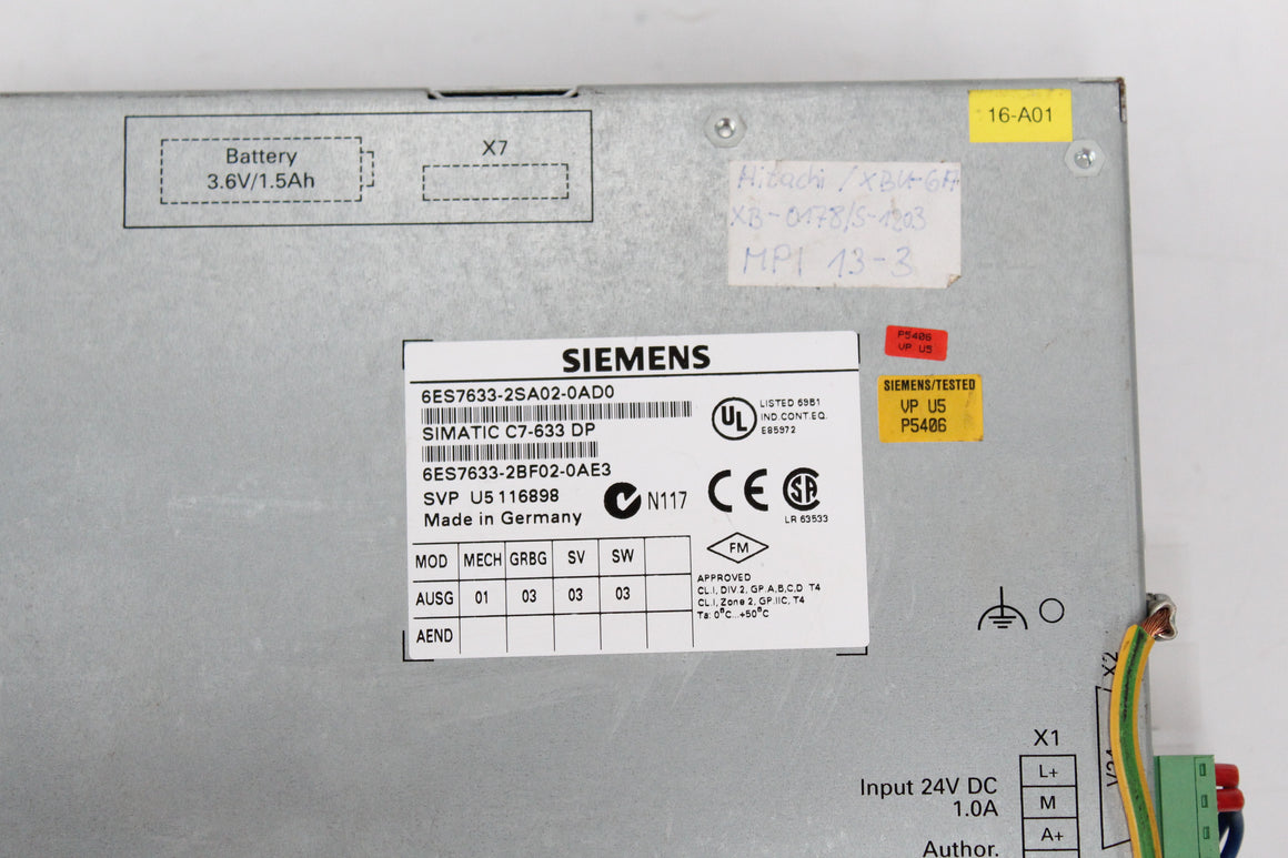 Siemens 6ES7633-2SA02-0AD0 Touch Panel - Rockss Automation