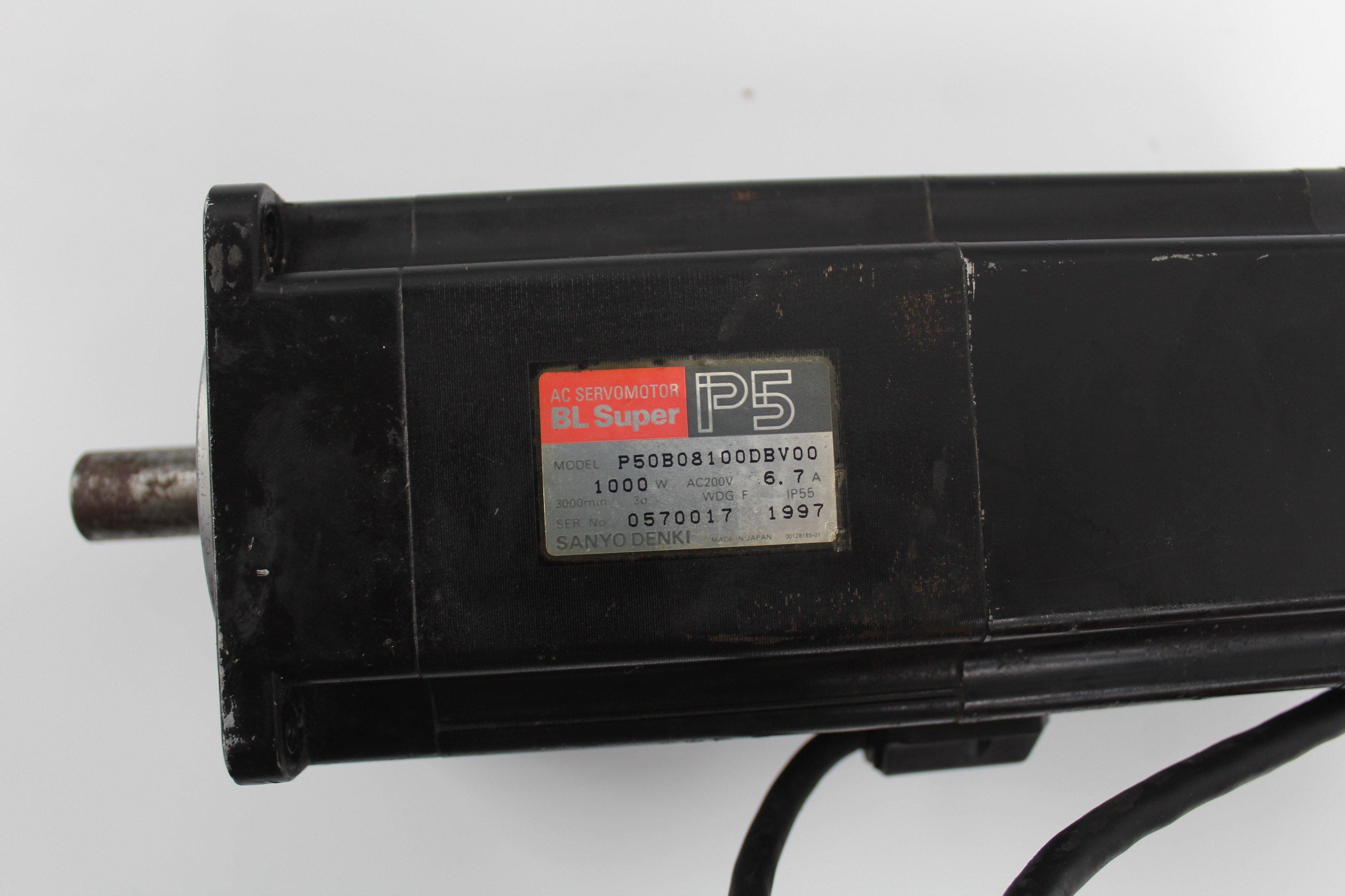Used Sanyo AC Servo Motor P50B08100DBV00 - Rockss Automation