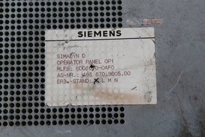 Siemens 6DD1670-0AF0 Simadyn D Operator Panel - Rockss Automation
