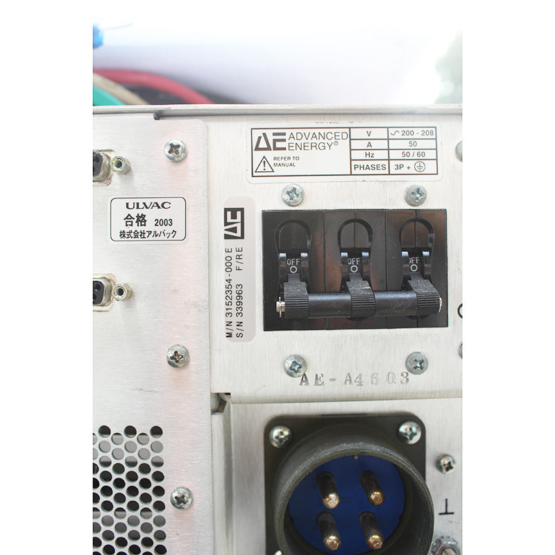 ULVAC MDL 1001A M/N 3152354-000 半導體電源