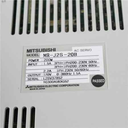 Mitsubishi MR-J2S-20B Servo Drive - Rockss Automation