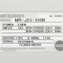 將圖片載入圖庫檢視器 Mitsubishi MR-J2S-350B Servo Drive