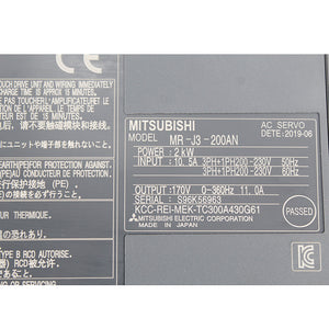 Mitsubishi MR-J3-200AN Servo Drive