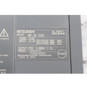 Mitsubishi MR-J3-200A Servo Drive