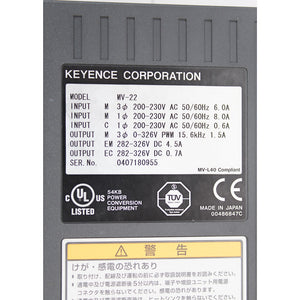 Keyence MV-22 Servo Drive