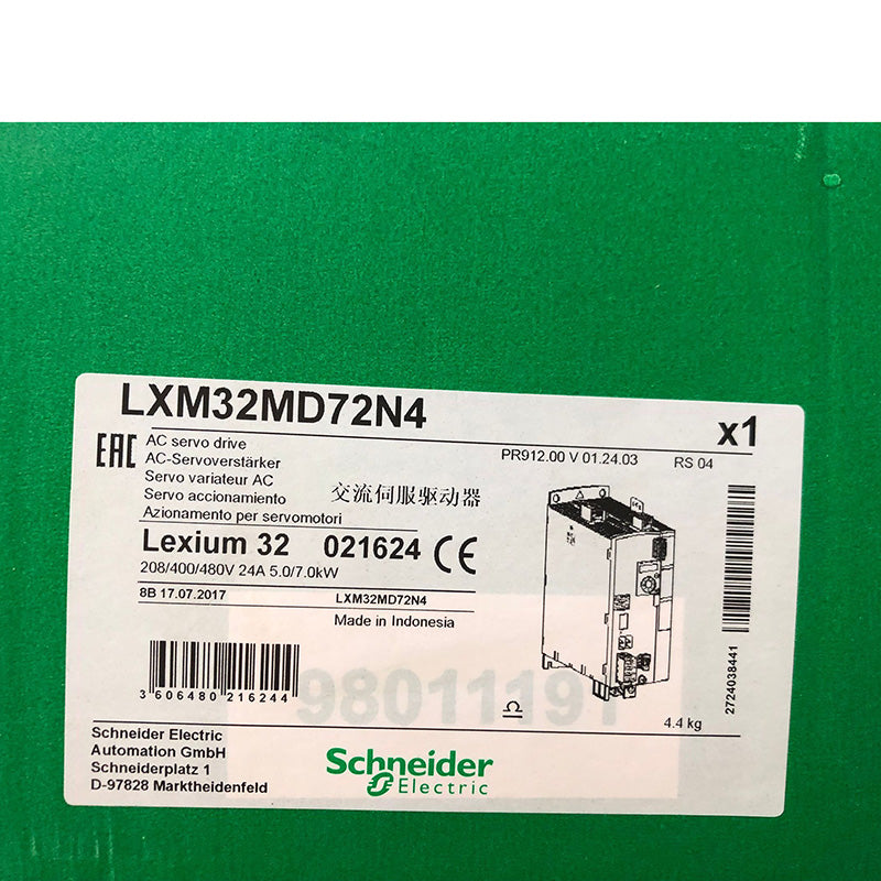 施耐德電機LXM32MD72N4 Lexium 32伺服驅動器