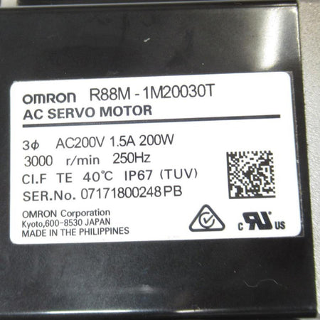 New Original Omron R88M-1M20030T 200w AC Servo Motor - Rockss Automation