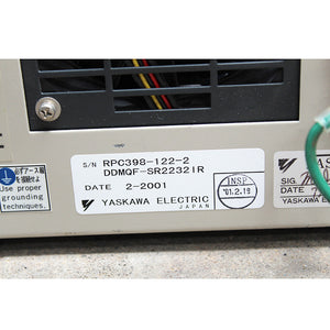 Yaskawa Robot RPC398-122-2 DDMQF-SR22321R Control Cabinet
