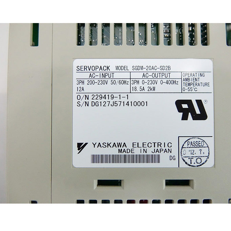 安川SGDM-20AC-SD2B伺服驅動器