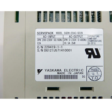 Yaskawa SGDM-20AC-SD2B Servo Drive - Rockss Automation