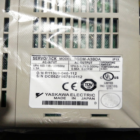 Yaskawa SGDM-A3BDA Servo Drive - Rockss Automation