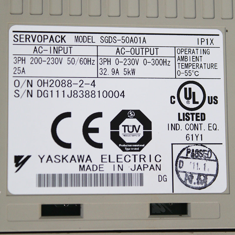 安川SGDS-50A01A伺服驅動器