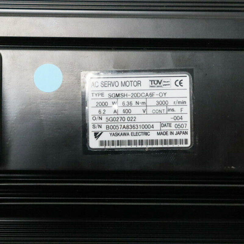 Yaskawa SGMSH-20DCA6F-OY Servo Motor - Rockss Automation