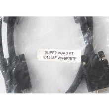 Load image into Gallery viewer, Lam Research SUPER VG3 3FT HD15 M/F W/FERRIFE Semiconductor Display cable