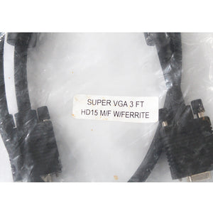 Lam Research SUPER VG3 3FT HD15 M/F W/FERRIFE Semiconductor Display cable