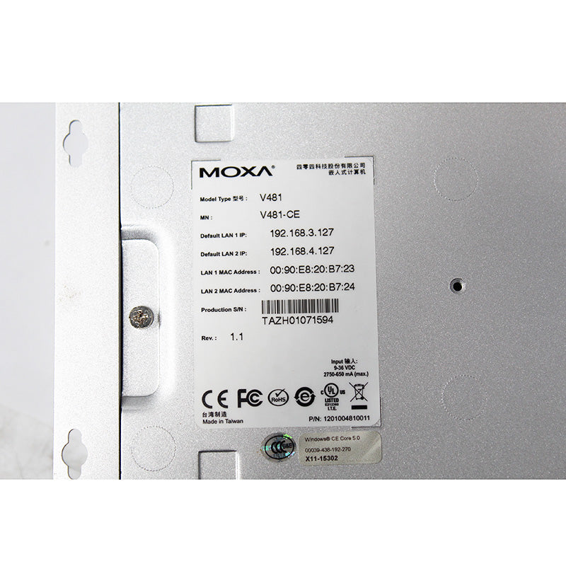 MOXA V481-CE/CCC V481-CE Embedded Computer