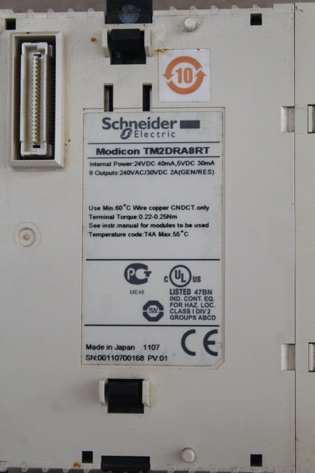 Used Schneider M238 Discrete Output PLC Module TM2DRA8RT - Rockss Automation