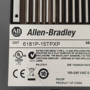 Allen Bradley 6181P-15TPXP Touch Screen