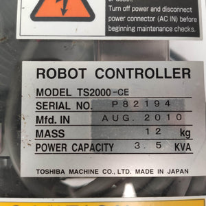 TOSHIBA TS2000-CE Robot Controller - Rockss Automation