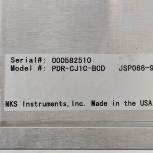 MKS PDR-CJ1C-BCD Flow Controller