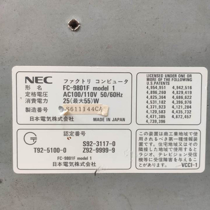 NEC FC-9801F工業電腦