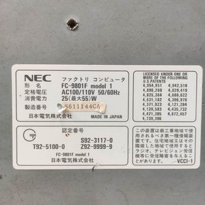 NEC FC-9801F Industrial Personal Computer